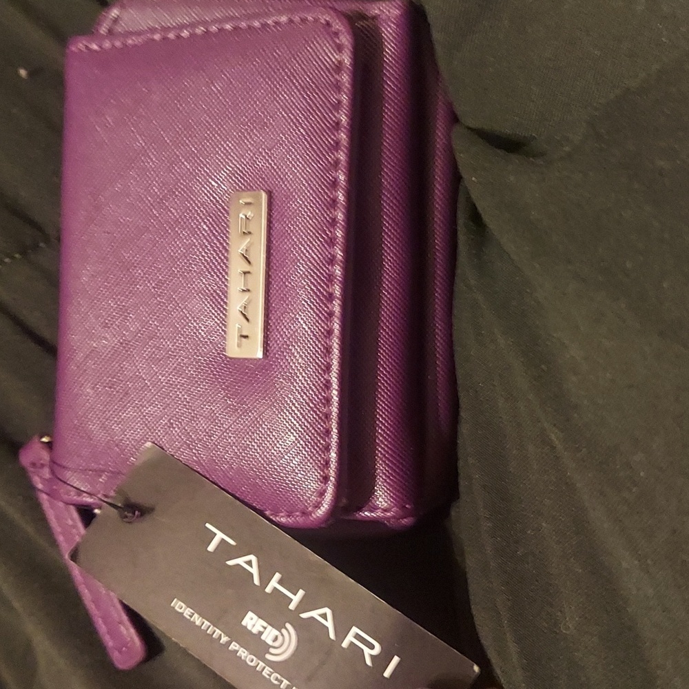COPY - Nwt! Pretty and practical purple wallet by Tahari. With rfid!